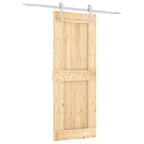 VidaXL sliding door with batter 80x210 cm Solid pine