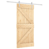 Porta scorrevole Vidaxl con pastella 95x210 cm Pino solido