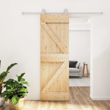 Porta scorrevole Vidaxl con pastella da 70x210 cm pino solido