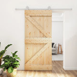 Porta scorrevole Vidaxl con pastella 95x210 cm Pino solido