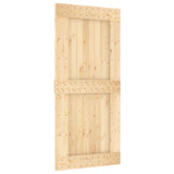 Puerta corredera de Vidaxl con masa de 95x210 cm de pino sólido