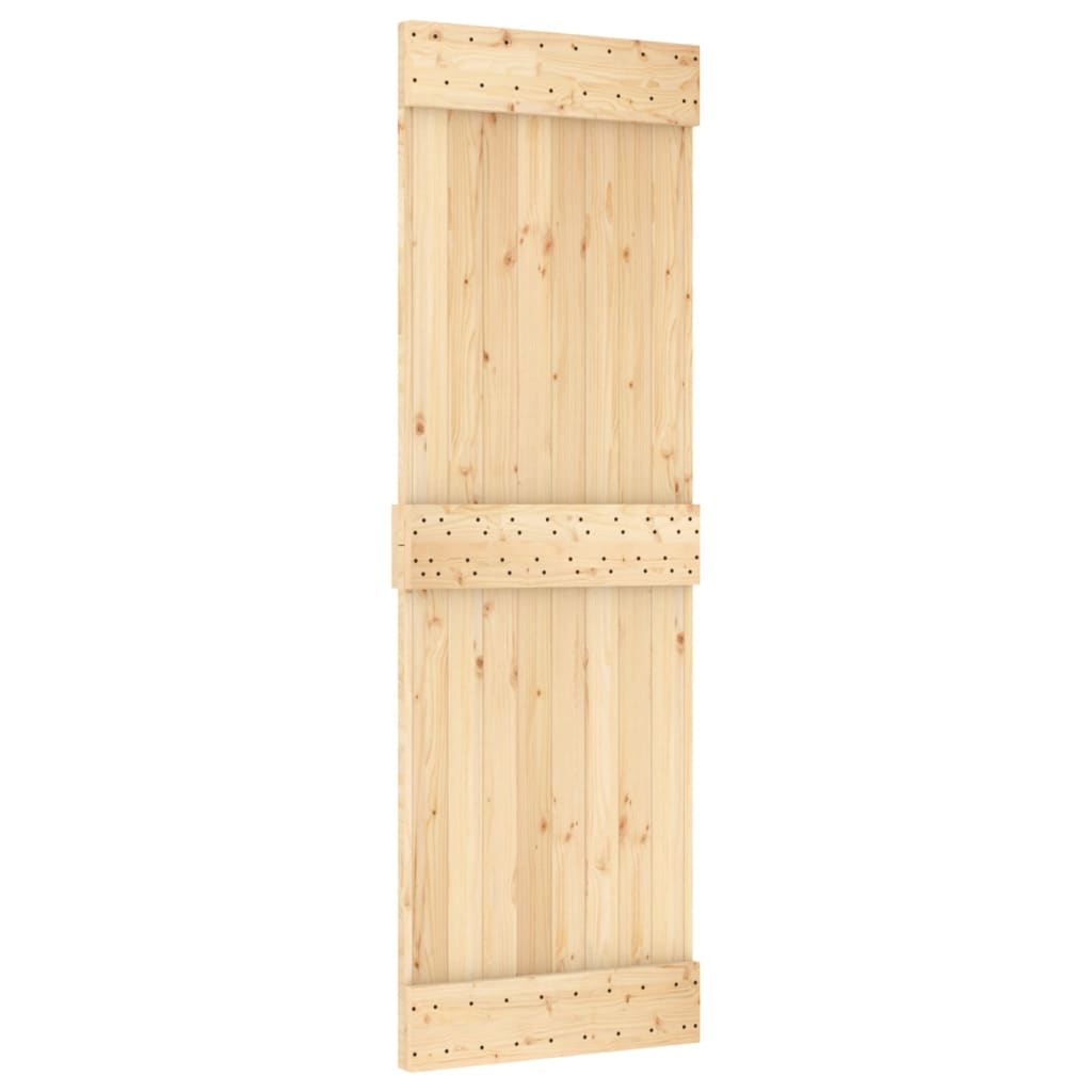 Puerta corredera de Vidaxl con masa de 70x210 cm de pino sólido