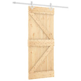 Porta scorrevole Vidaxl con pino solido da 85x210 cm