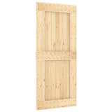 Puerta corredera de Vidaxl con masa de 90x210 cm de pino sólido