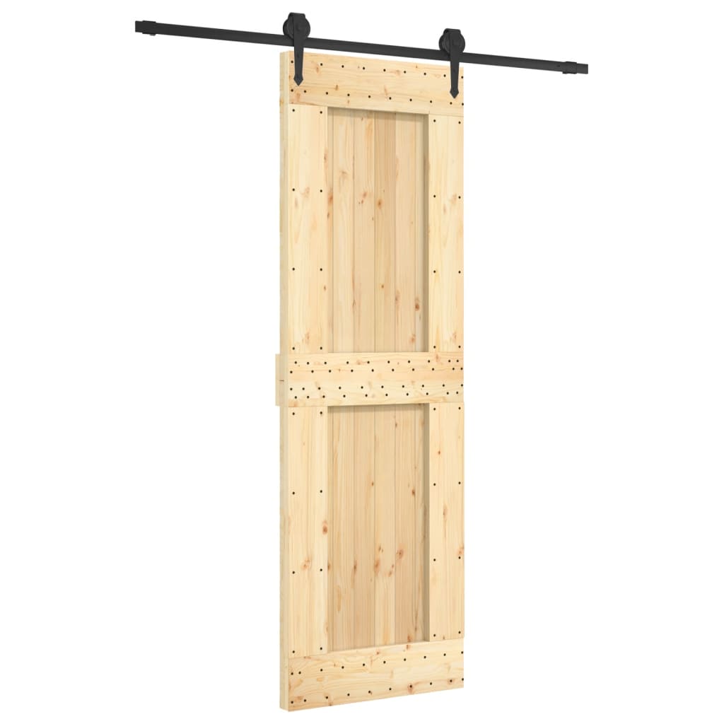 Puerta corredera de Vidaxl con masa de 70x210 cm de pino sólido