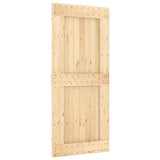 Vidaxl sliding door with batter 90x210 cm solid pine