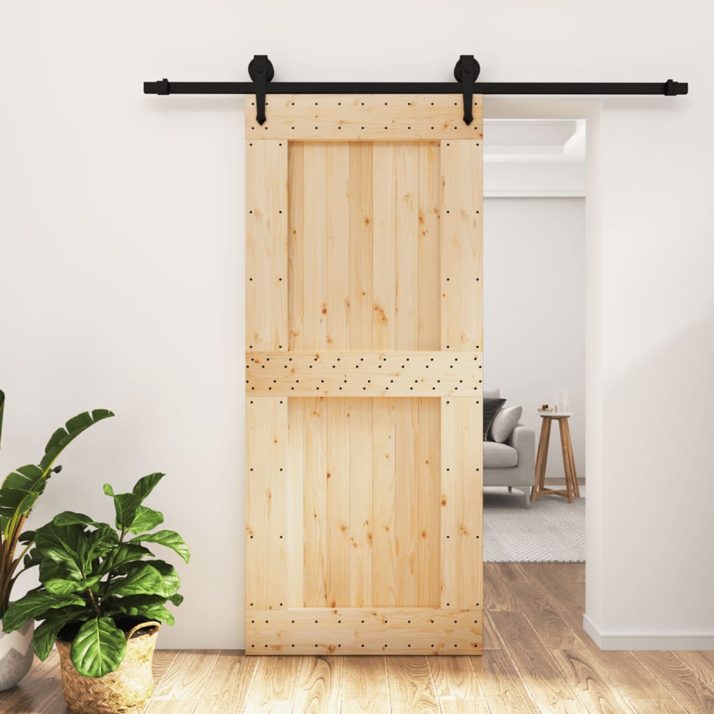 Porta scorrevole Vidaxl con pastella da 90x210 cm pino solido