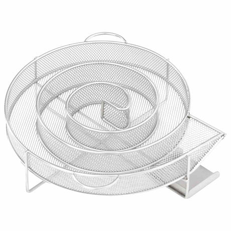 Générateur de fumée Vidaxl Round Round 19,5 cm en acier inoxydable