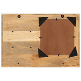 Miroir Vidaxx avec étagères 80x8x55 cm verre et bois de manguier massif