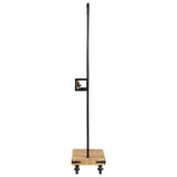 Vidaxx portant à vêtements à roulettes 90x35x190 cm en bois de manguier massif et fer