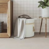 Vidaxx panier de rangement ø 38x36 cm coton blanc