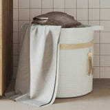 Vidaxx panier de rangement ø 38x36 cm coton blanc