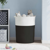 Vidaxx panier de rangement ø 49x65 cm coton noir et blanc