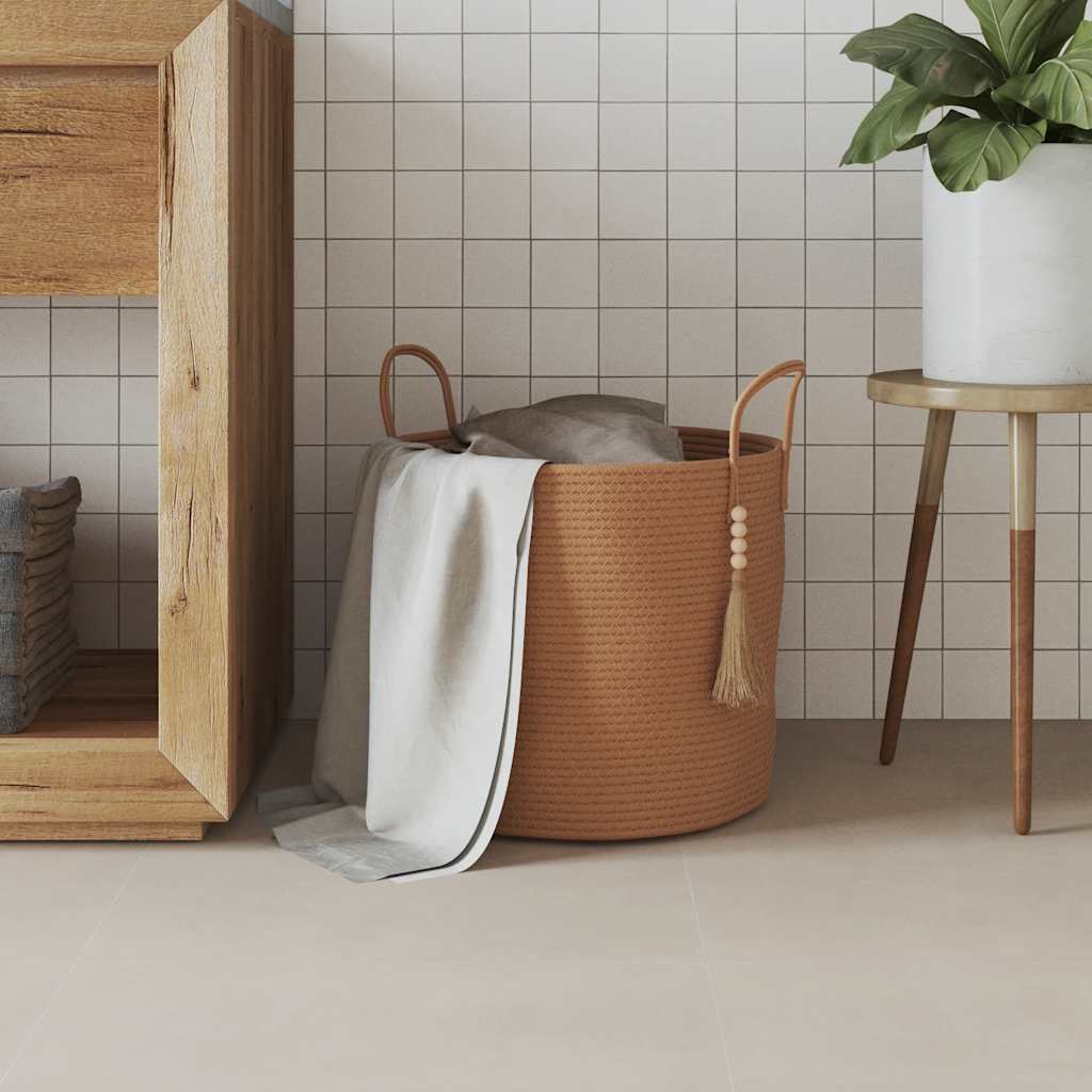 Vidaxx panier de rangement ø 40x35 cm coton marron
