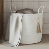 Vidaxl opbergmand ø 40x35 cm katoen wit