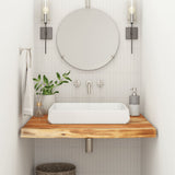 VidaXL Plan de lavabo carré 60x60x3,8 bois d'acacia massif