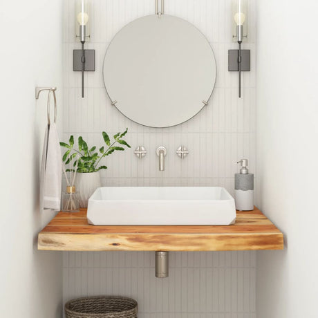 VidaXL Plan de lavabo rectangulaire 80x60x3,8 bois d'acacia massif