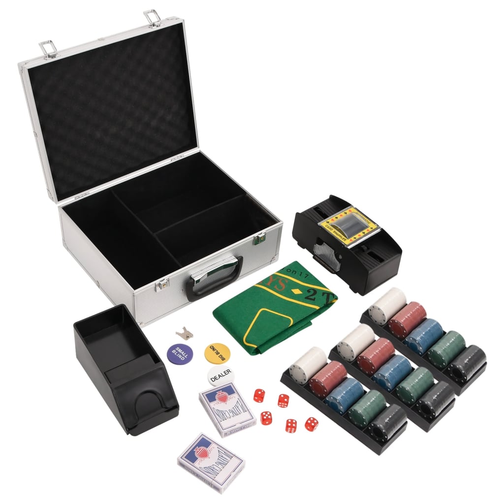 VidaXL jeu de poker 300 pièces 4 g