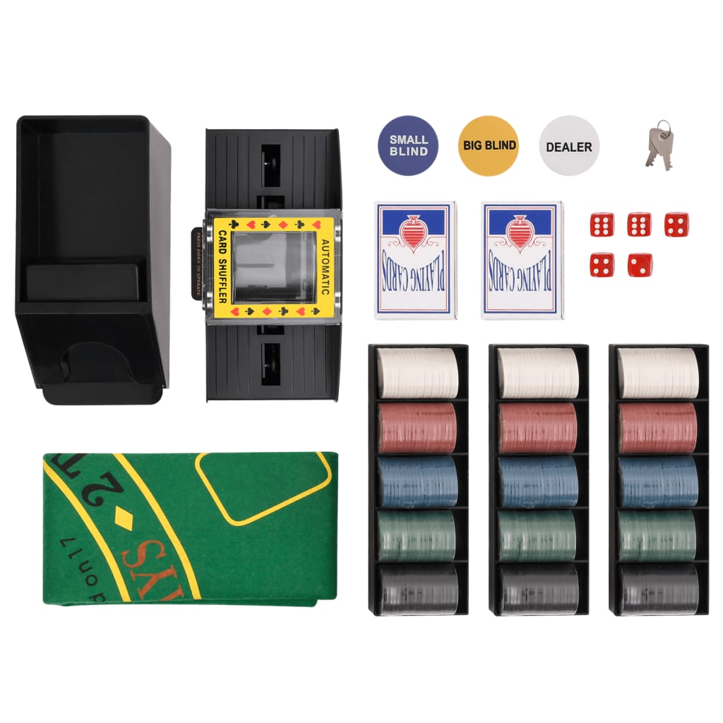 VidaXL jeu de poker 300 pièces 4 g
