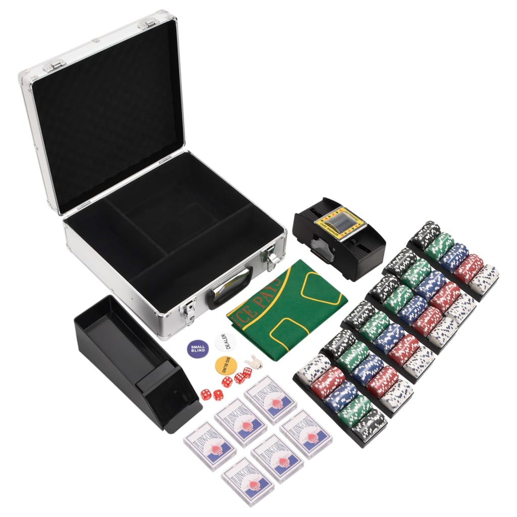VidaXL jeu de poker 600 pièces 11,5 g