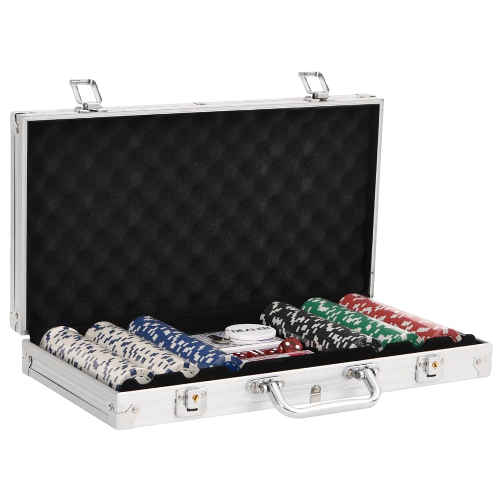 VidaXL jeu de poker 300 pièces 11,5 g