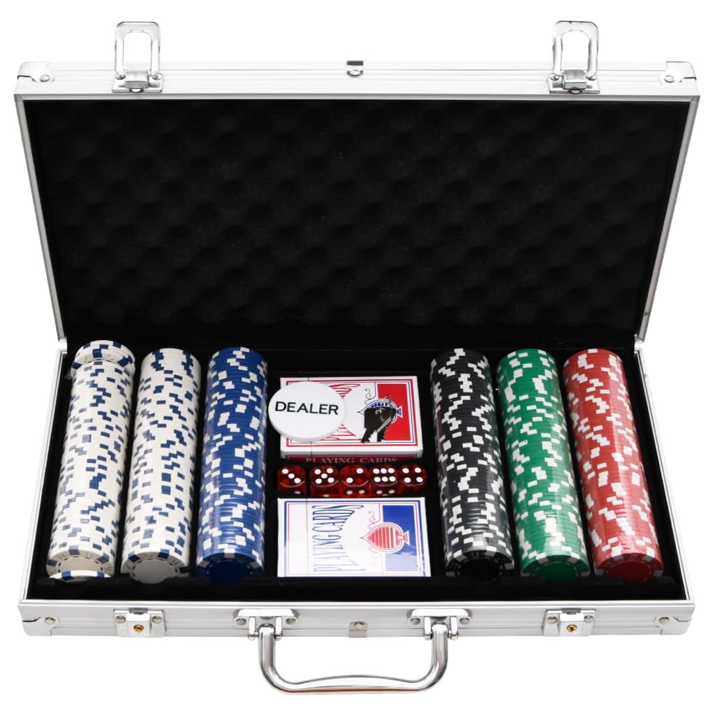 VidaXL jeu de poker 300 pièces 11,5 g