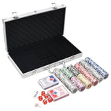 VidaXL jeu de poker 300 pièces 11,5 g