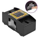 Vidaxl mélangeur de cartes automatique noir 2 jeux