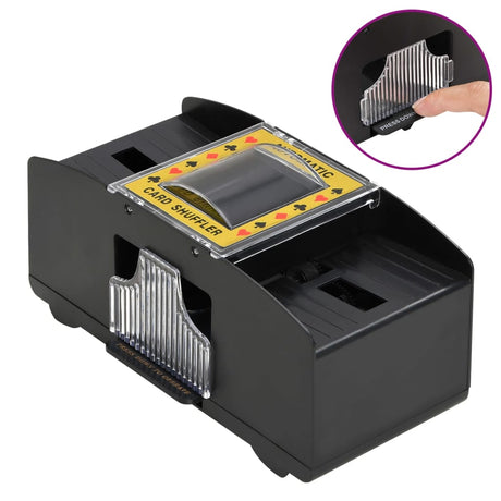 Vidaxl mélangeur de cartes automatique noir 2 jeux