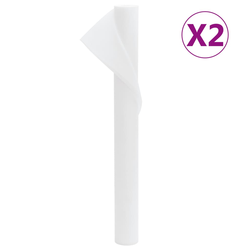 VidaXL Tissu polaire pour plantes 2 rouleaux 70 g m² 10x1,6 m