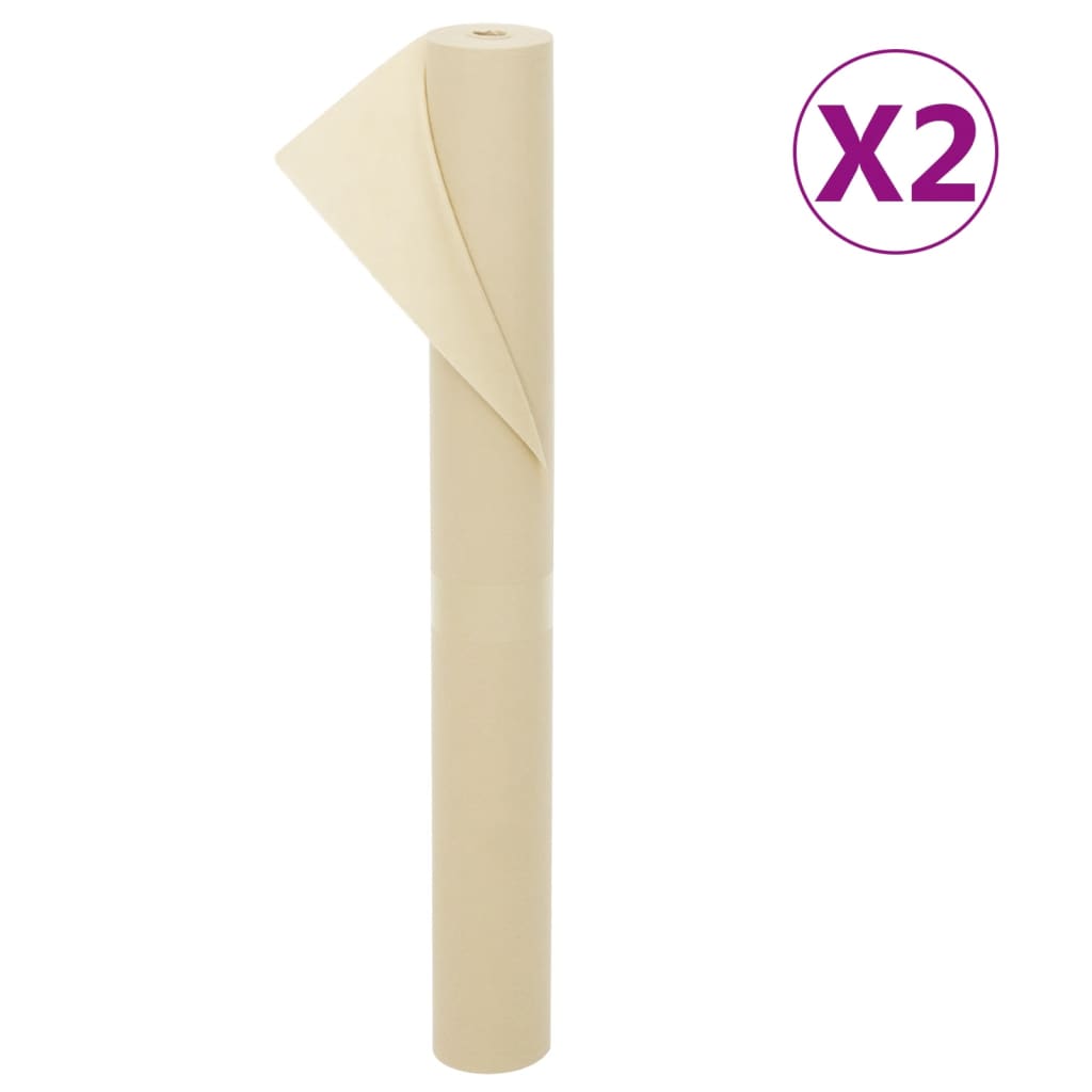 VidaXL Tissu polaire pour plantes 2 rouleaux 70 g m² 10x1,6 m