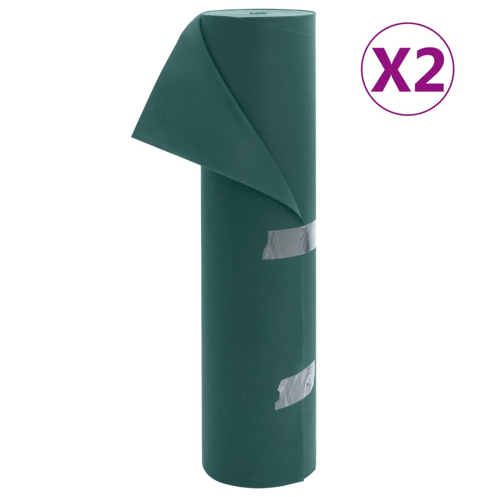 Tela de vellón Vidaxl para plantas 2 rollos 70 g m² 50x1.6 m