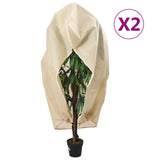 VidaXL Couvertures végétales avec fermeture éclair 2 pcs 70 g m² 3,14x2,5 m