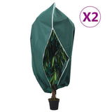 VidaXL Couvertures végétales avec fermeture éclair 2 pcs 70 g m² 2,36x2 m