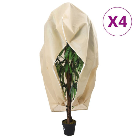 VidaXL Couvertures végétales avec fermeture éclair 4 pcs 70 g m² 2,36x2 m