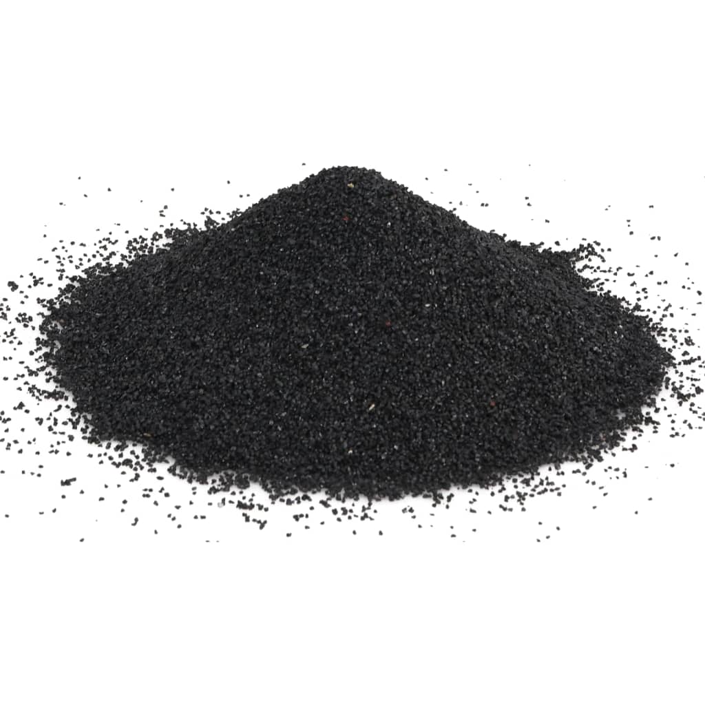 VidaXL Sable d'aquarium 10 kg 0,2-2 mm noir