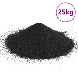 Vidaxl Aquarium Sand 25 kg 0,2-2 mm czarny