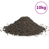 Vidaxl basaltgrind 10 kg 3-5 mm svart