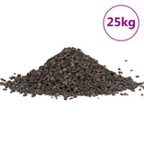 Vidaxl Basaltgrind 25 kg 5-8 mm noir