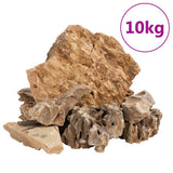 VidaXL pierres de dragon 10 kg 5-30 cm marron