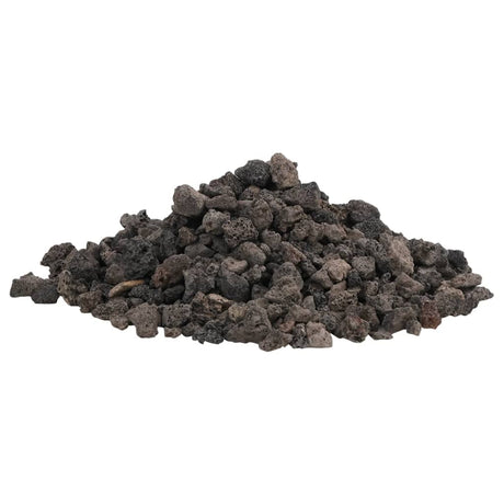 VidaXL pierres de lave 25 kg 1-2 cm noir
