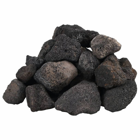 VidaXL pierres de lave 10 kg 5-8 cm noir