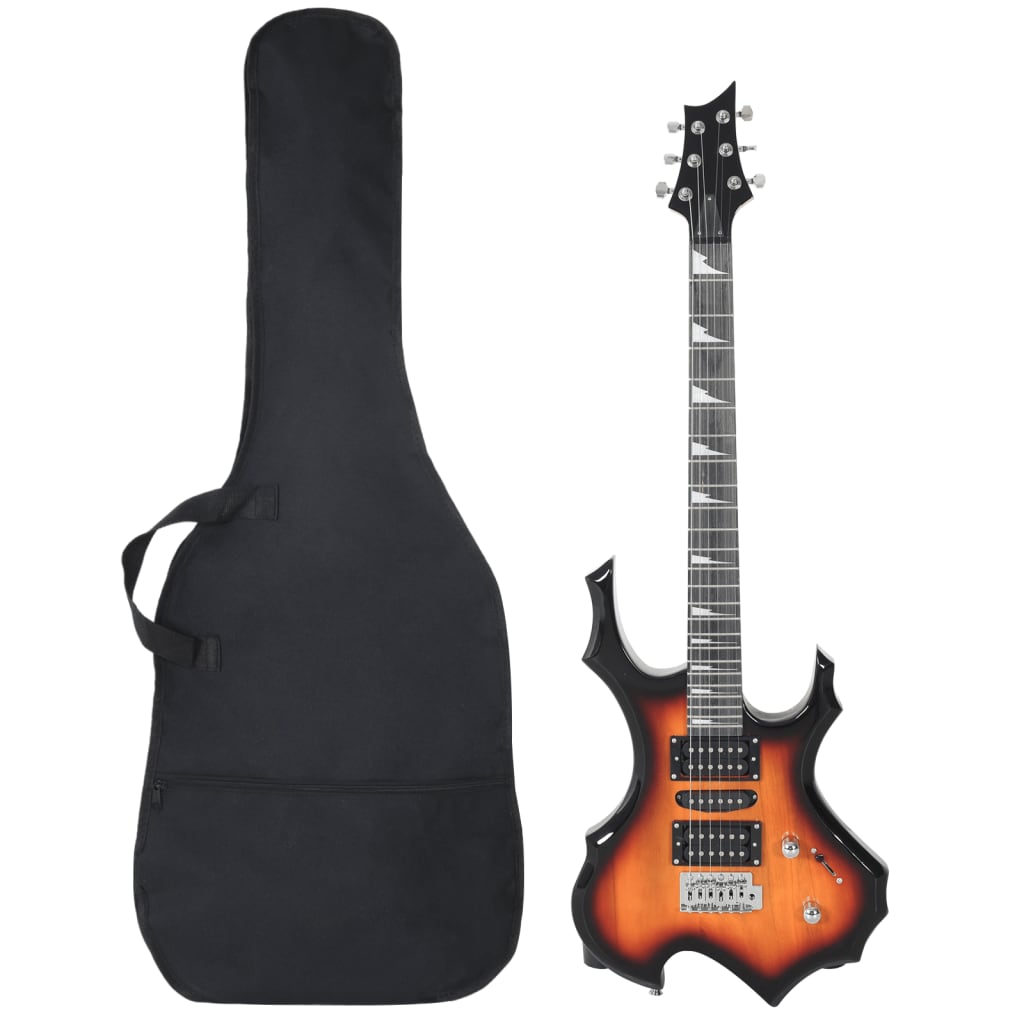 Vidaxl gitar for nybegynnere elektrisk med bag 4 4 39 svart