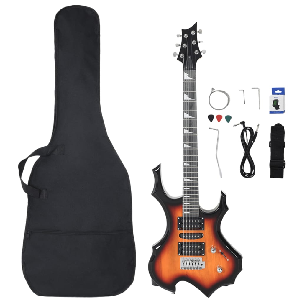 VidaXL Guitar for beginners electric with bag 4 4 39 black