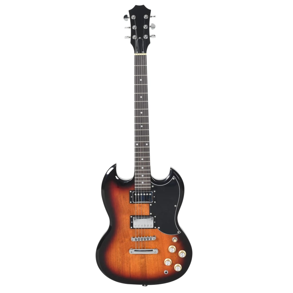 Vidaxl Guitar za začetnike Electric z torbo 4 4 39 Black