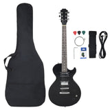 Guitare vidaxl pour les débutants électriques avec sac 4 4 39 noir