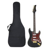 Vidaxl guitare électrique débutant avec sac 4 4 39 noir et or