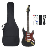 Vidaxl guitare électrique débutant avec sac 4 4 39 noir et or