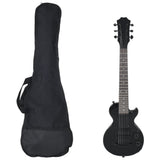 Vidaxl guitare électrique débutant avec sac 3 4 30 noir