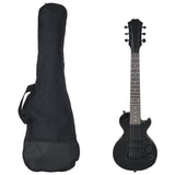 Vidaxl Guitar za začetnike Electric z torbo 3 4 30 Black